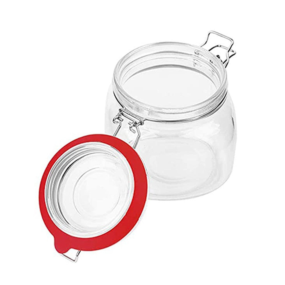 10Pcs Replacement Silicone Gasket Leak Proof Seal Ring for Mason Jar Lids Red