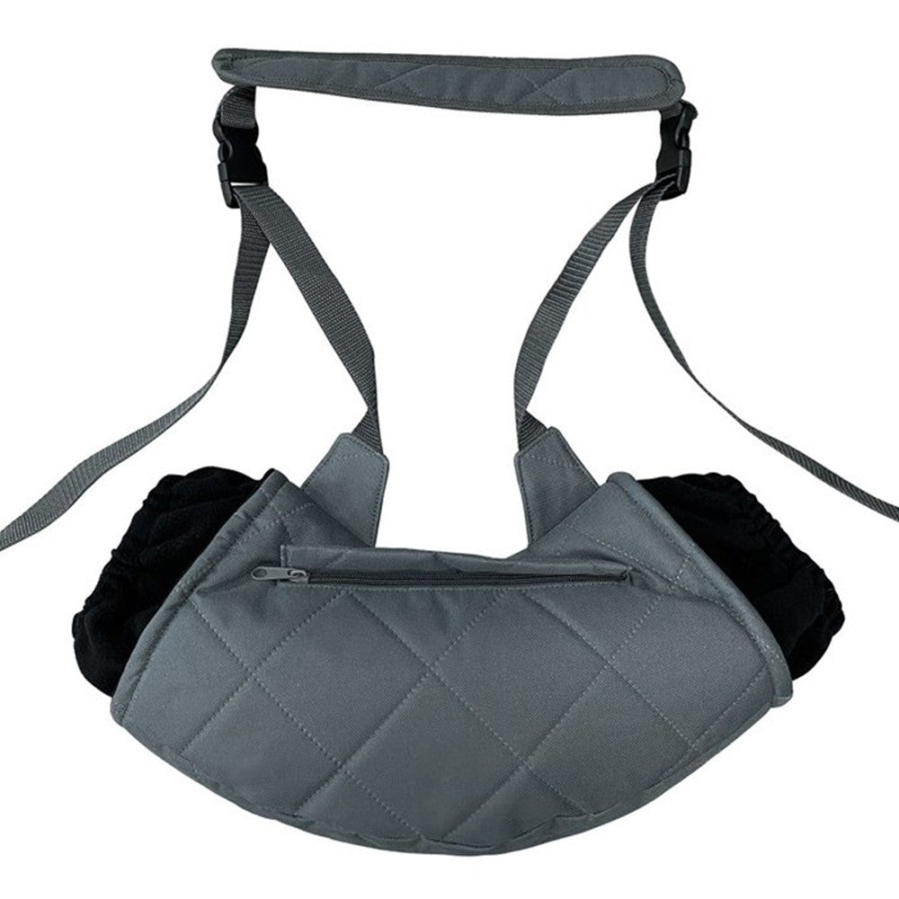 Winter Heated Hand Muff Hand Warmer with Pockets USB Hand Warming Muff Grey