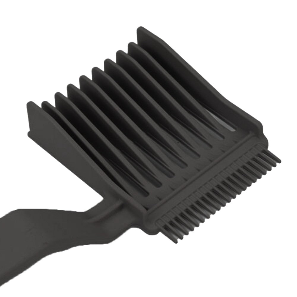 2Pcs Barber Fade Combs Curved Positioning Hair Cutting Comb for Men Salon Styling Black