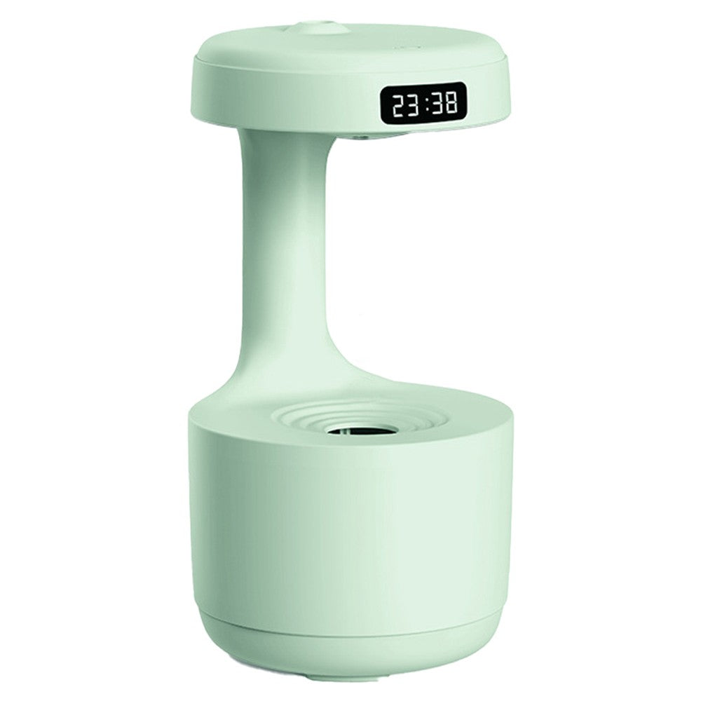 800ml USB Cool Mist Humidifier Anti-Gravity Water Droplets Air Humidifier with LED Light Green