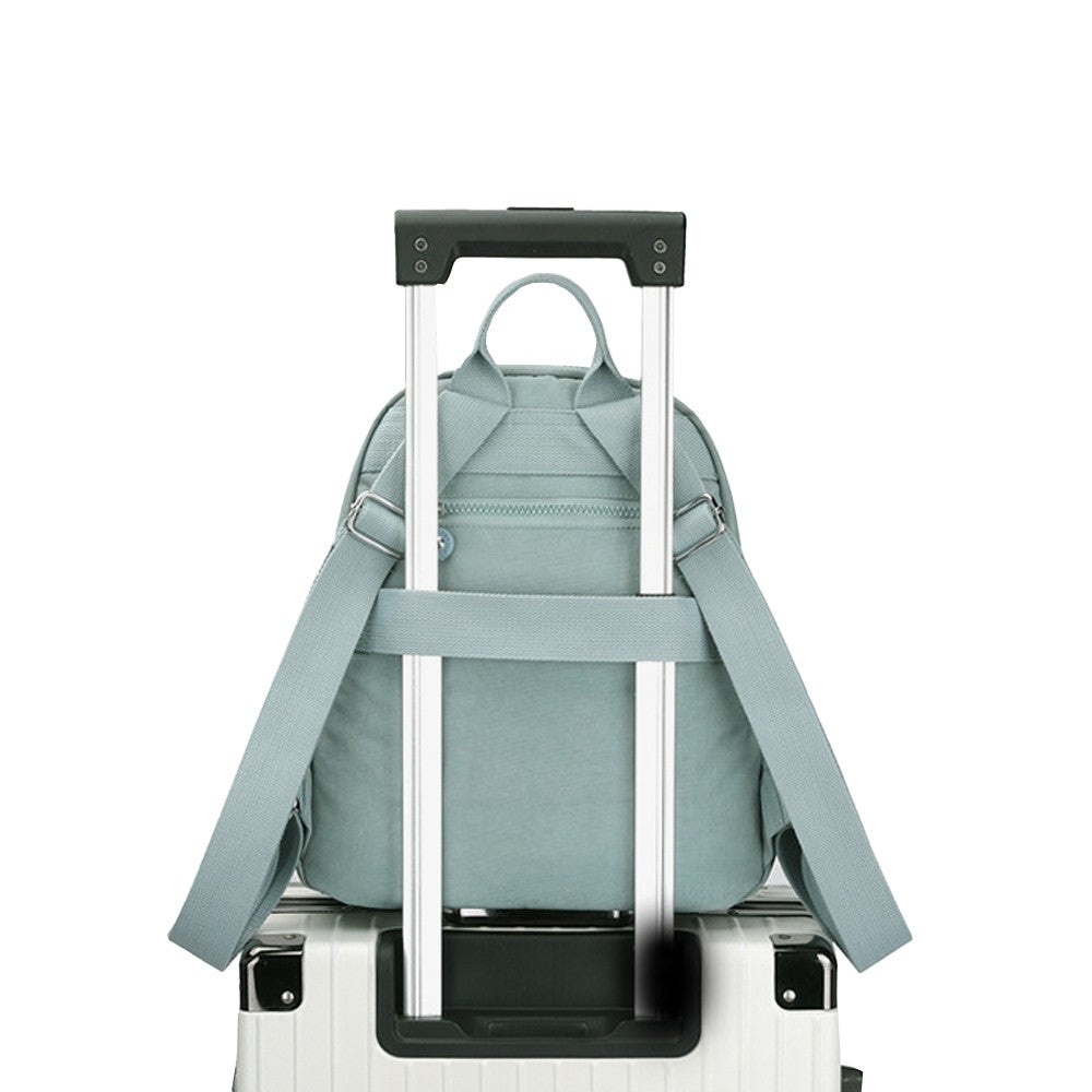 Womens Backpacks Oxford Cloth Shopping Backpack - Light Blue