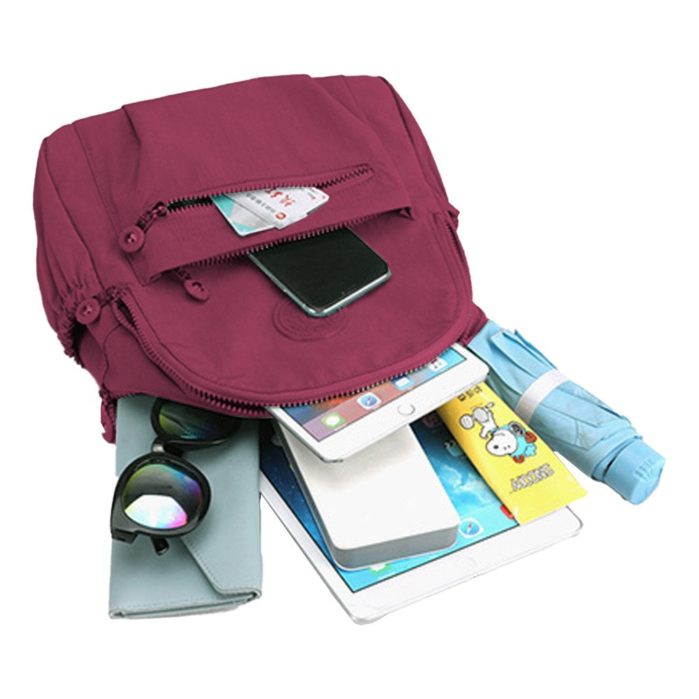 Womens Backpacks Oxford Cloth Shopping Backpack - Red