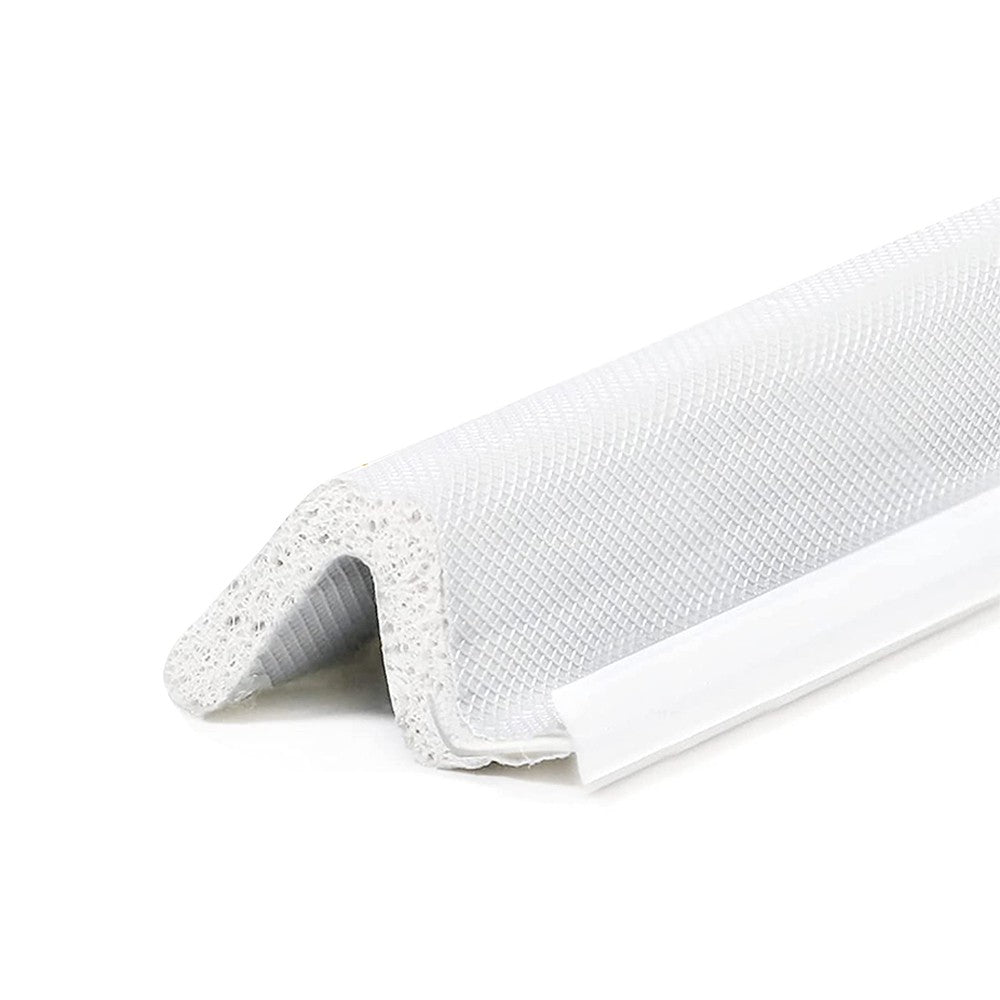 12M V Shaped Door Weather Stripping Door Window Soundproof Foam Seal Strip White