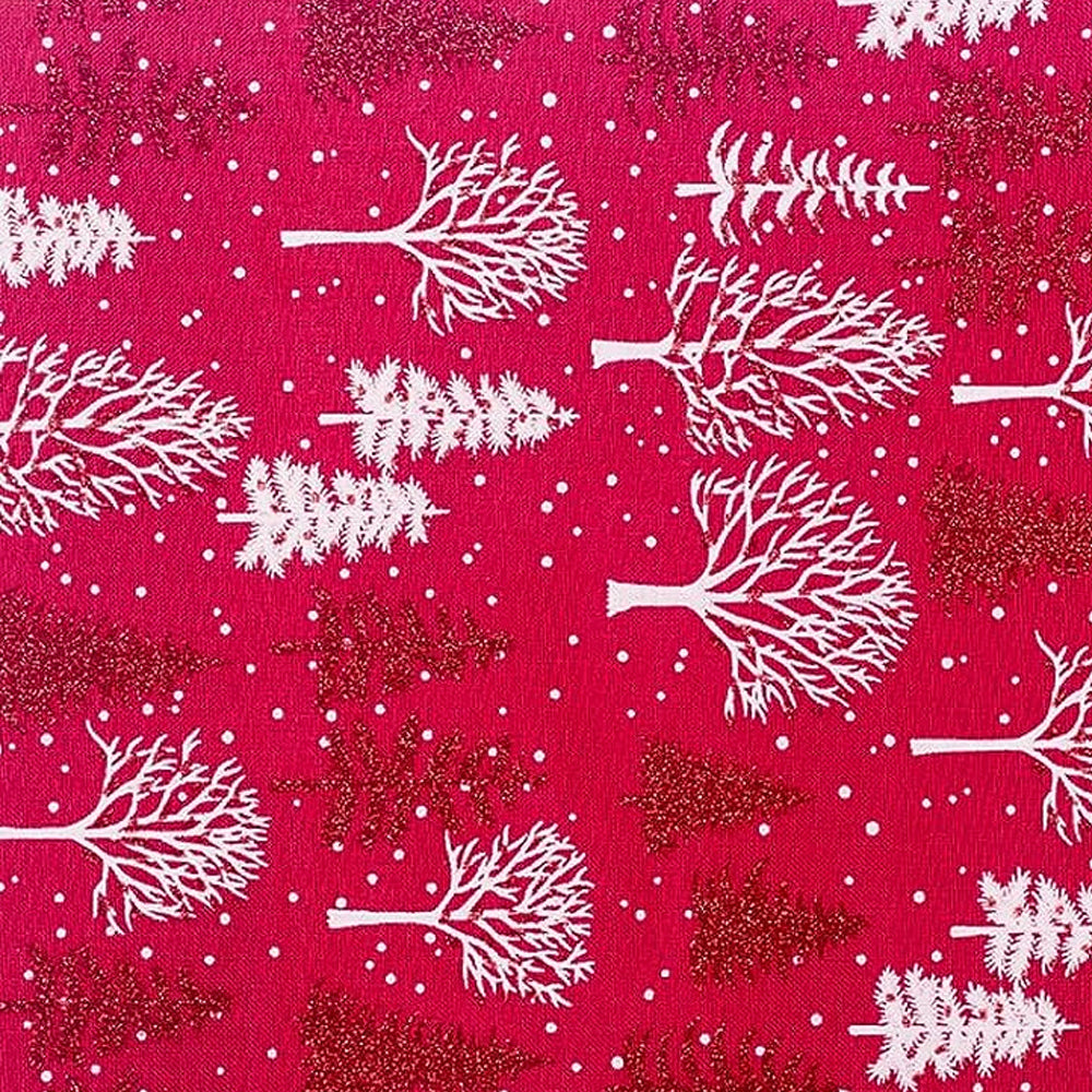 Christmas Table Runner Xmas Decor Cloth Cover Tree