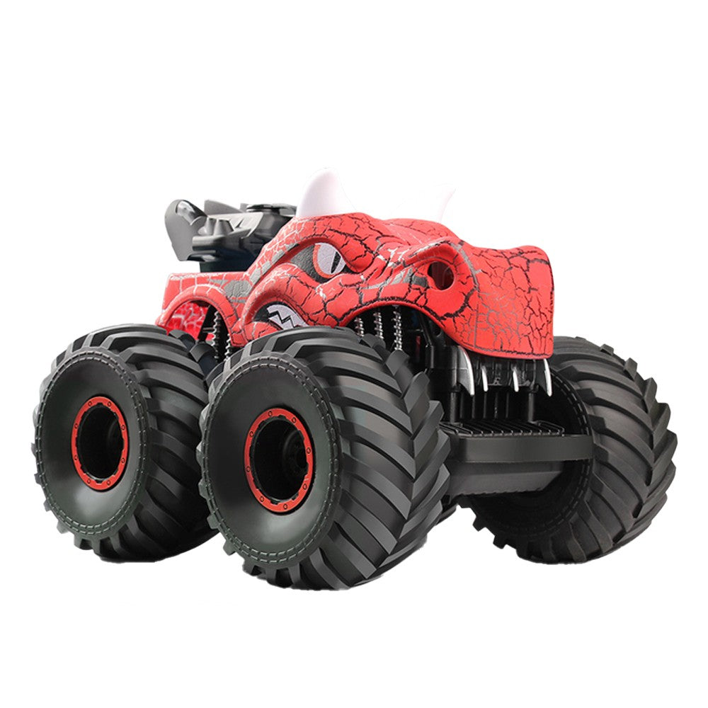 Dinosaur Toys RC Stunt Car 360 Degree Rolling Twister with Light Red
