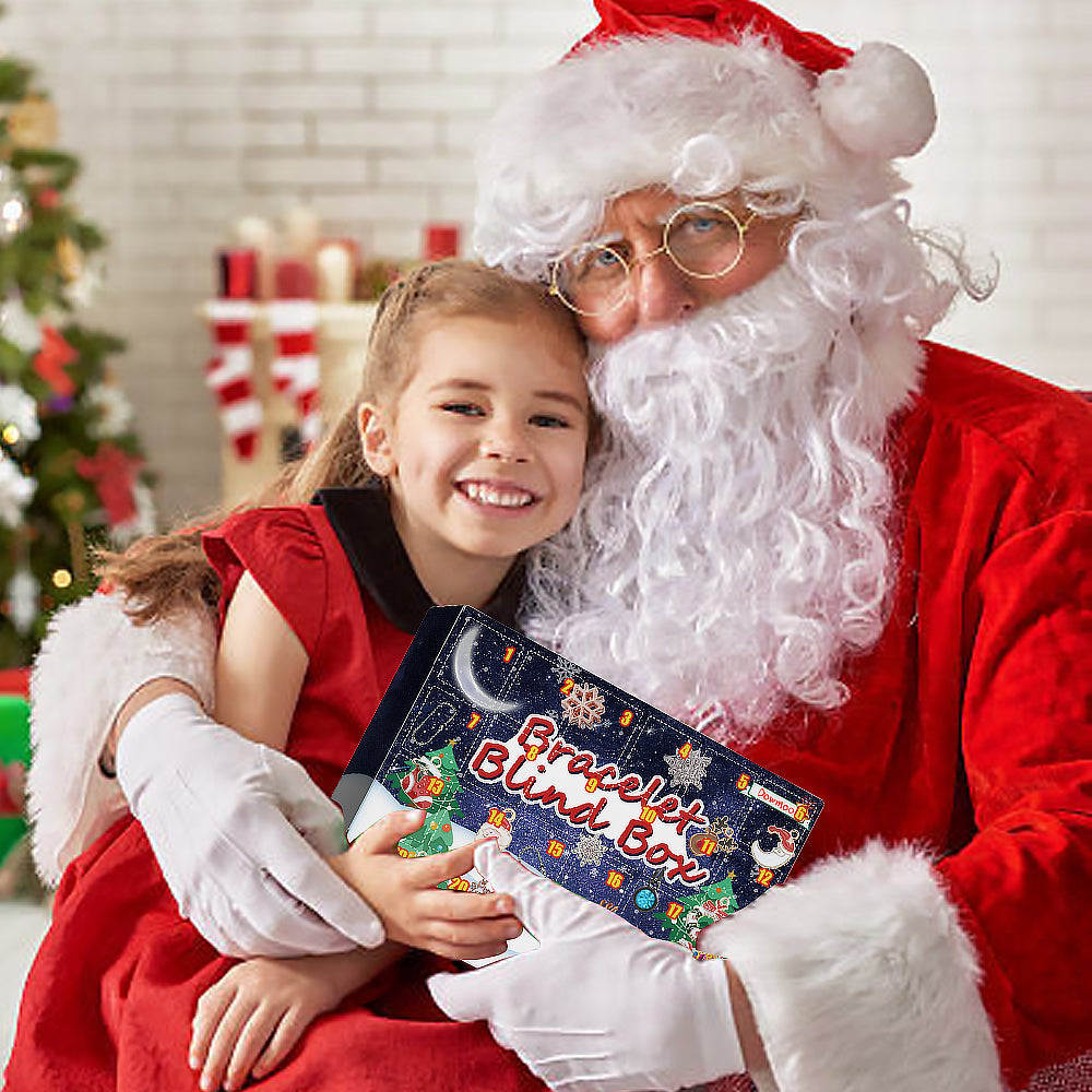 2xChristmas DIY Bracelet Making Kit 24 Days Advent Calendar