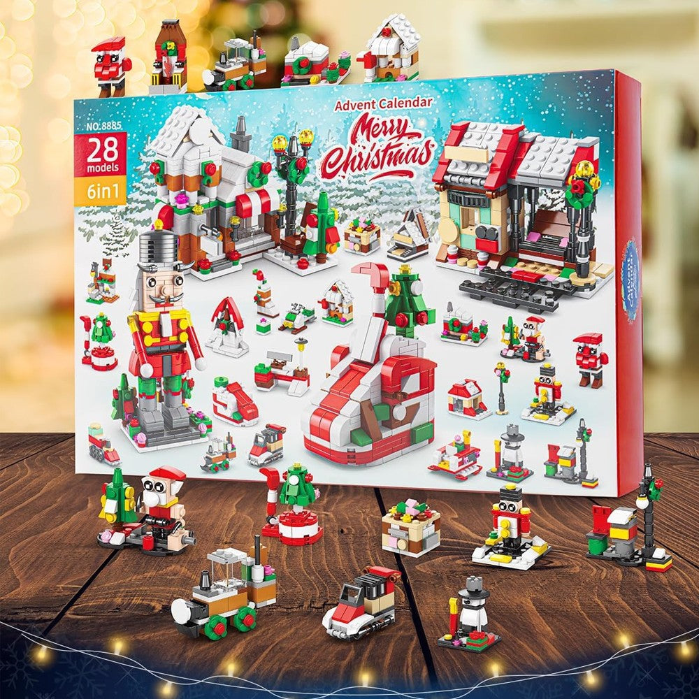 Style1 24 Days Christmas Advent Calendar Countdown Calendar Kid Building Sets
