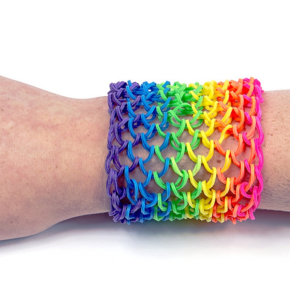 1 X Colorful Loom Bands Kit DIY Rubber Band Bracelet Making Kit with Storage Box