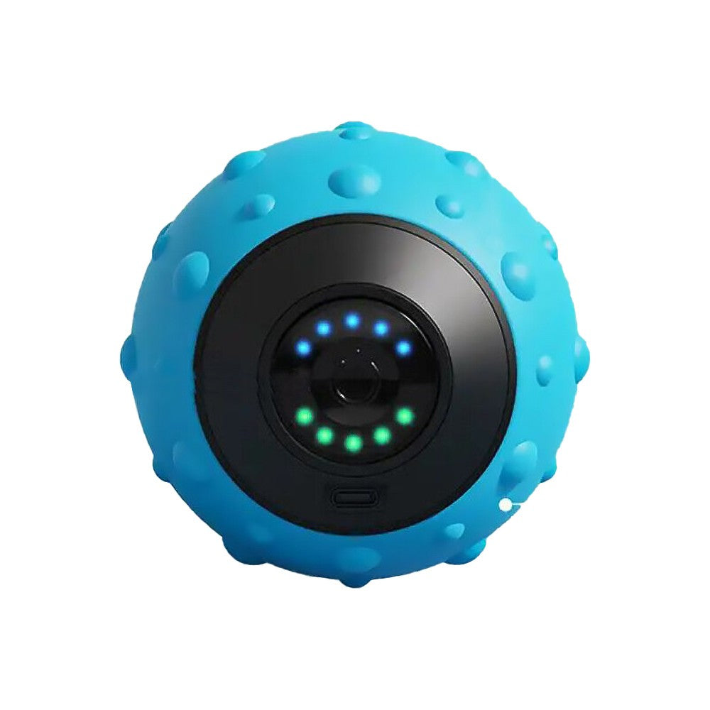 5 Speed Vibrating Massage Ball Electric Massager Muscle Relax Massage Roller - Blue