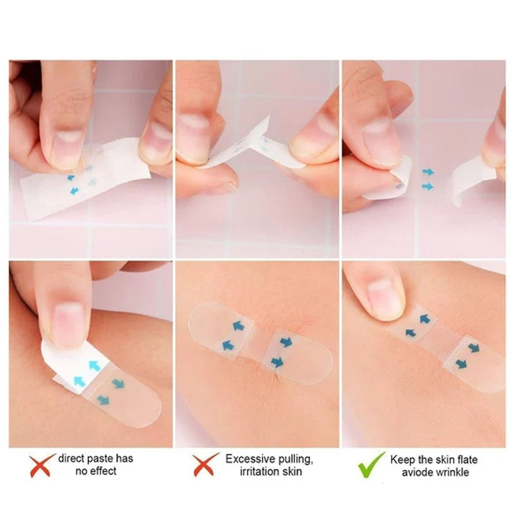 120Pcs Invisible Face Neck Chin Eye Lift Facelift Sticker V Shape Tapes