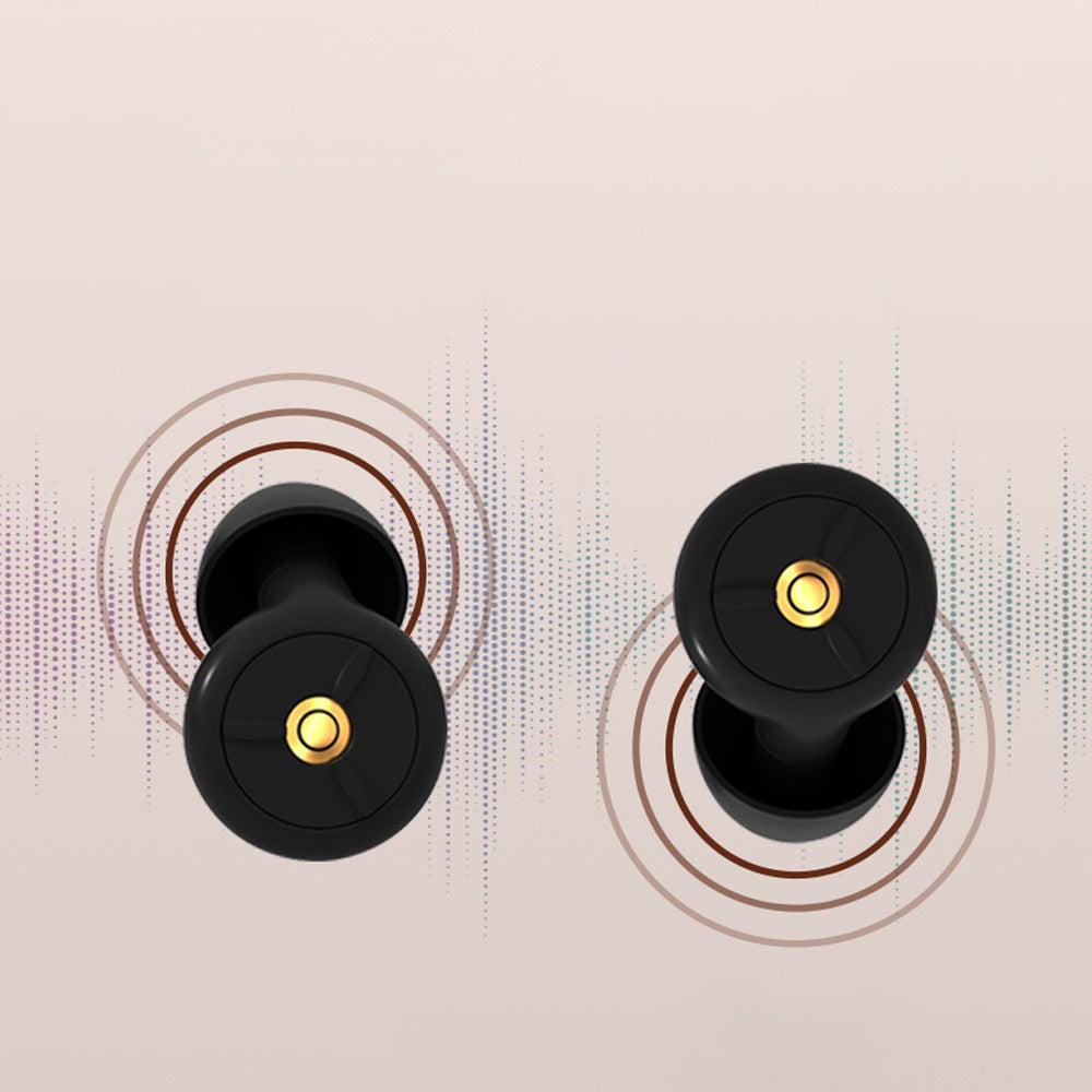 1 Pair of Silicone Sleeping Earplugs Noise Reduction Earplugs - Black