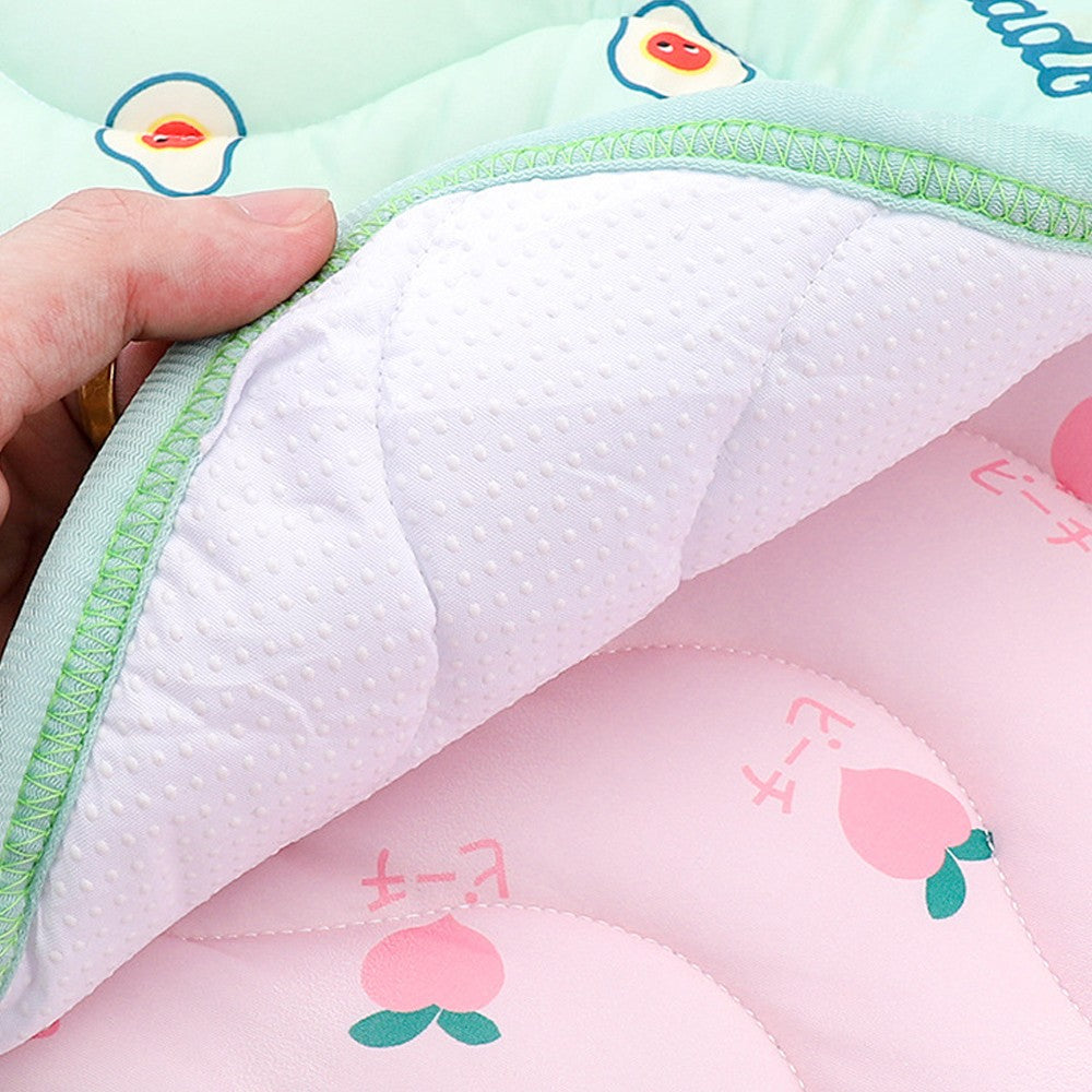 100x70cm Pet Cooling Mat Breathable Ice Sleeping Pad for Cats Dogs - Green