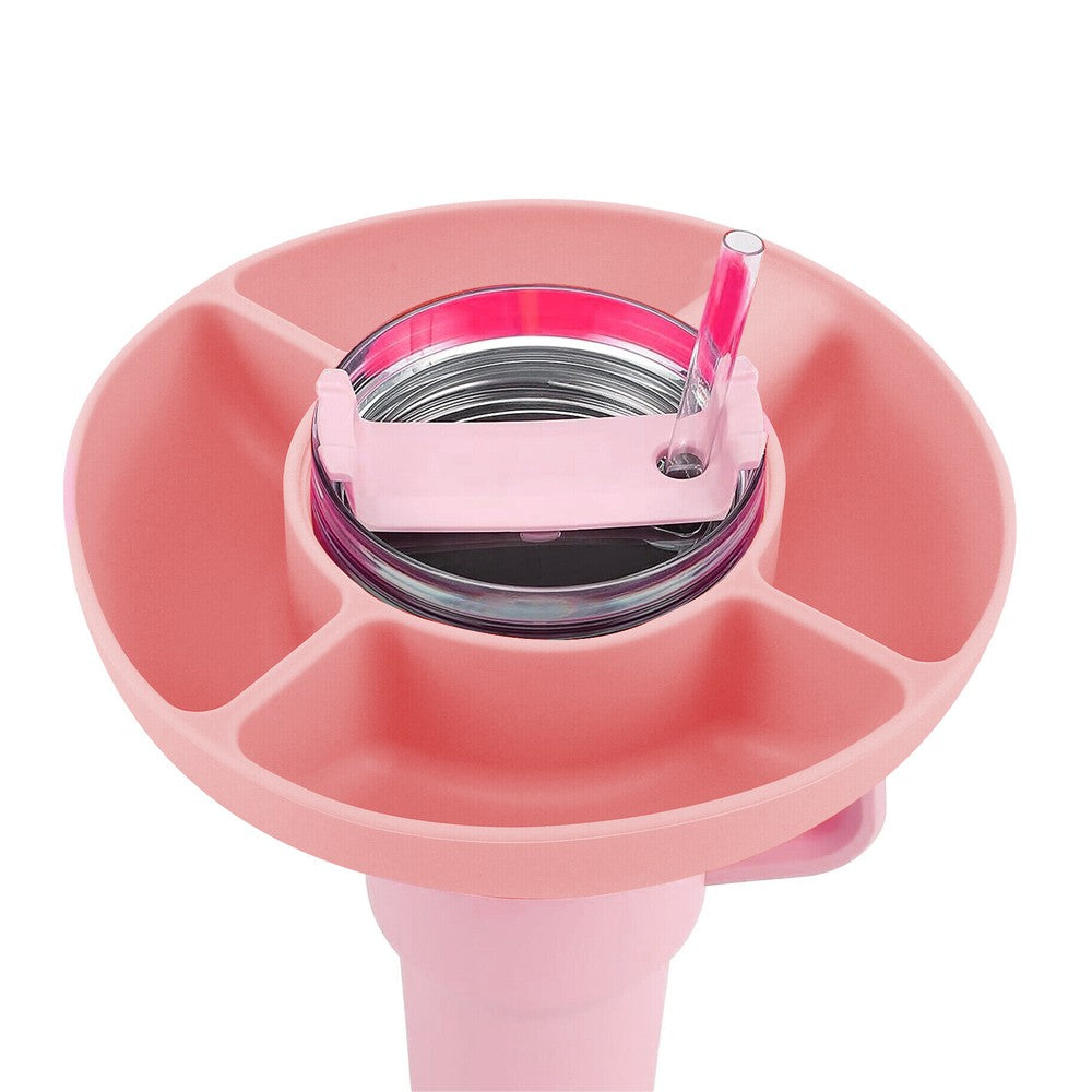 1Pc Silicone Snack Bowl for 40oz Stanley Cup - Pink