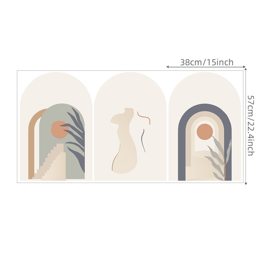 1 Set Arch Wall Sticker Wall Decal Wall Decor Sticker for Living Room - Style 3