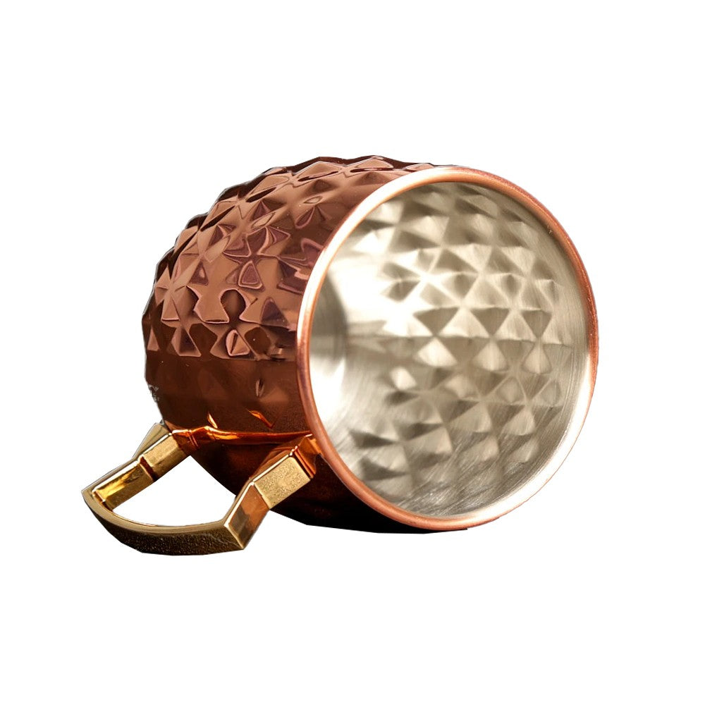 4Pcs Moscow Mule Stainless Steel Mug - Rose Gold
