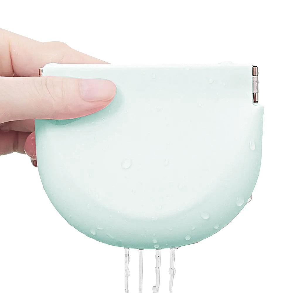 Portable Silicone Retainer Case Denture Mouth Guard Storage Case - Green