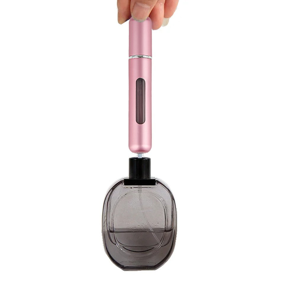 2Pcs 8ML Refillable Perfume Atomisers Travel Mini Empty Spray Bottles - Pink