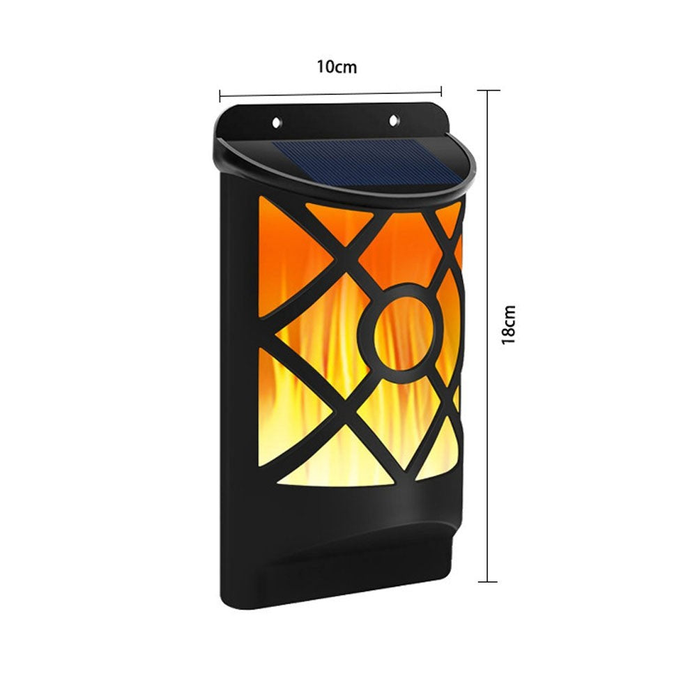 66LED Solar Flame Wall Light