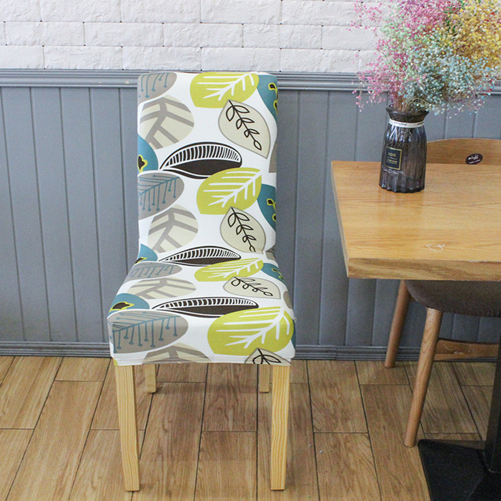 2X Printed Pattern Stretch Dining Chair Slipcovers Home Decor-Style 2