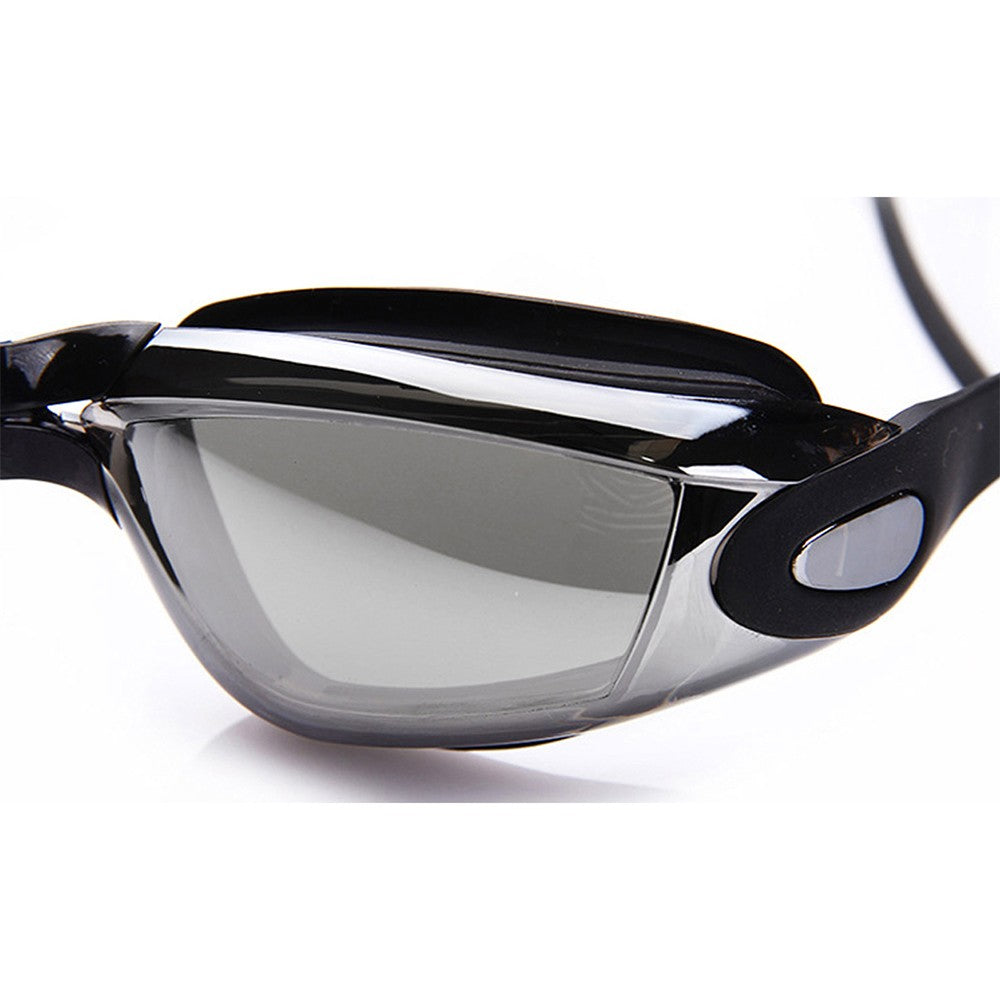 Adult Anti Fog Swim Goggles With Ear Plugs Black