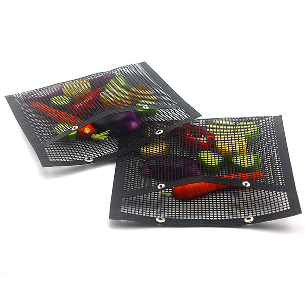 4X BBQ Small Non-Stick Mesh Grilling Bags