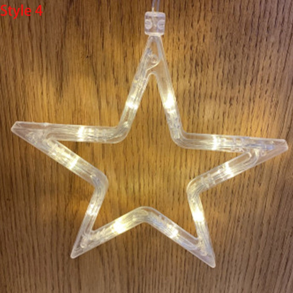 4Pcs Styles Window Decor Lights with Suction Cup