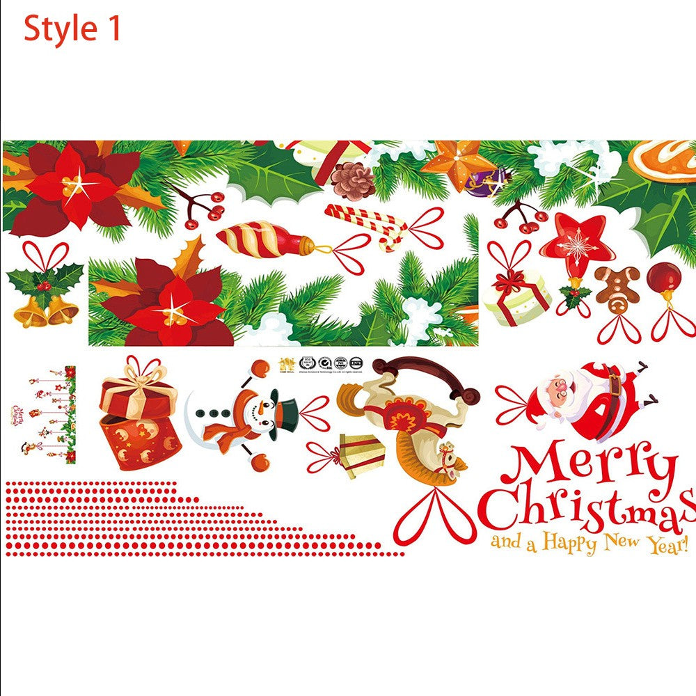 60 x 90cm Removable Christmas Window Clings Decal Wall Sticker