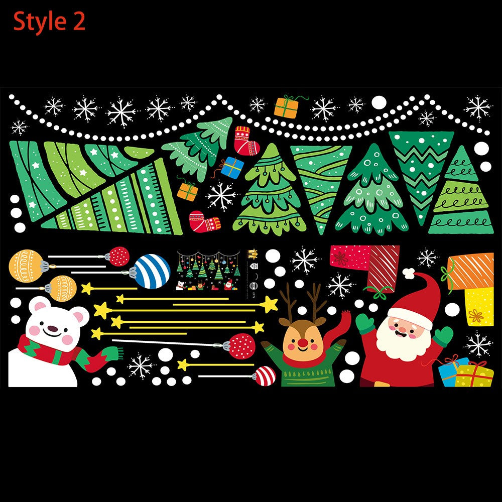 60 x 90cm Removable Christmas Window Clings Decal Wall Sticker