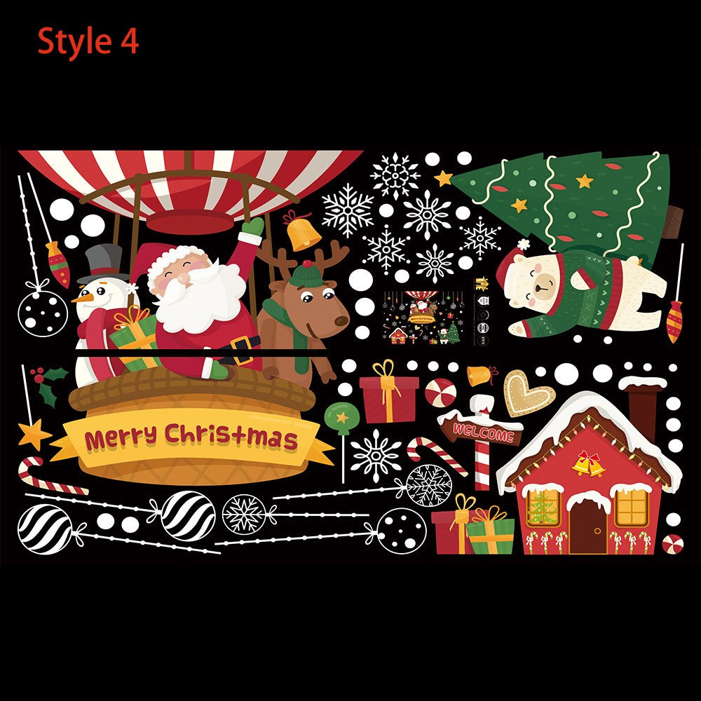 60 x 90cm Removable Christmas Window Clings Decal Wall Sticker