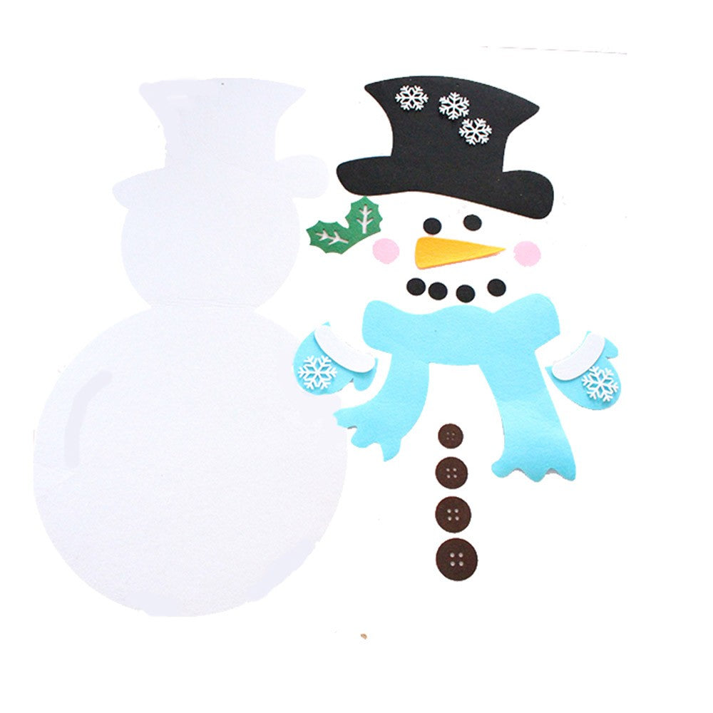 DIY Felt Christmas Snowman Set