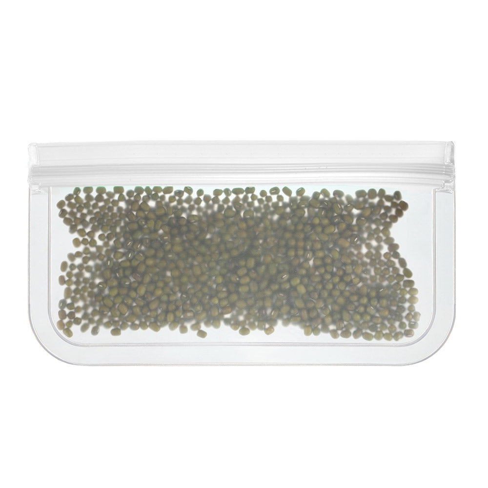 3Pcs Reusable PEVA Food Storage Bag Zip Lock Eco friendly Snack Bags 21x12cm