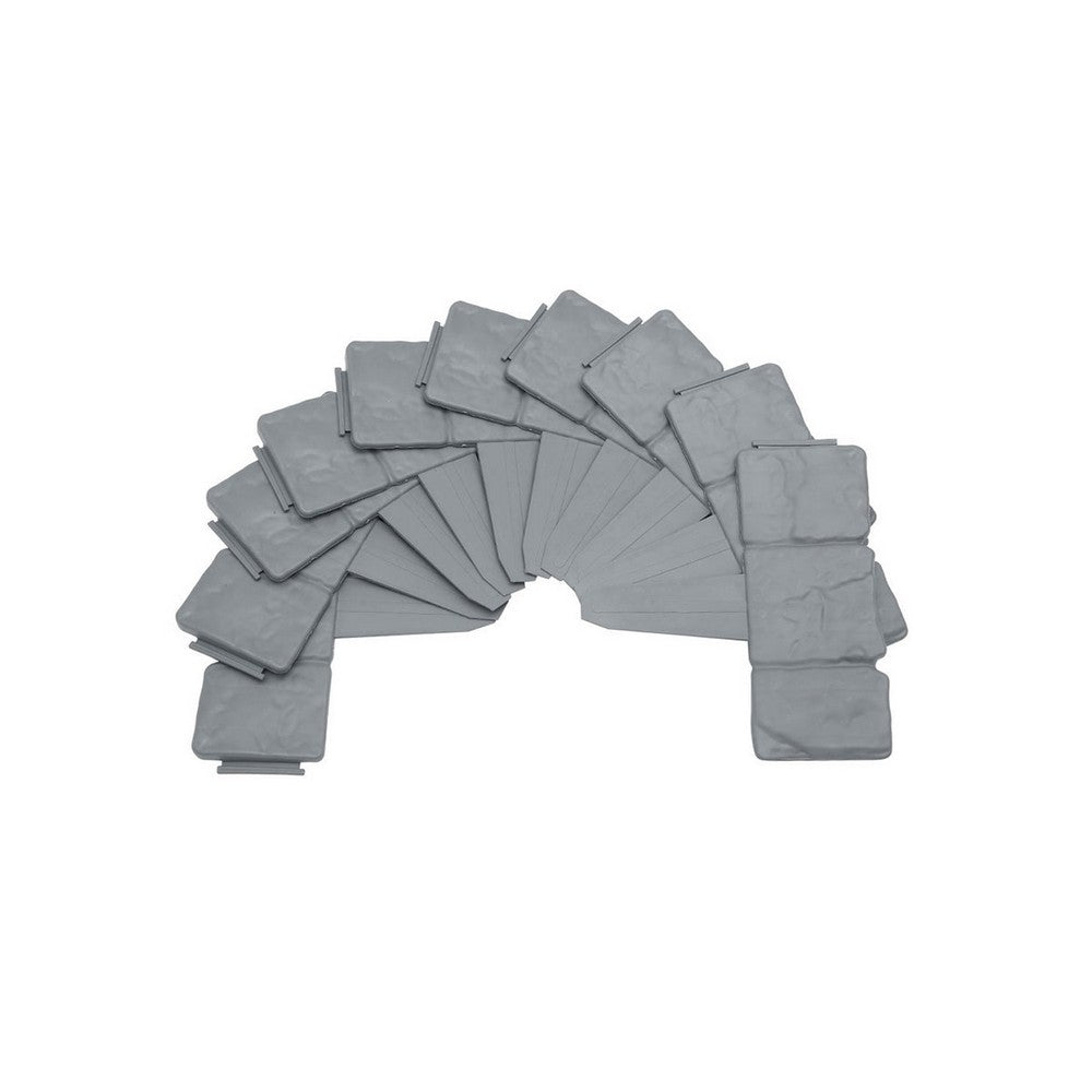 2 Meters Garden Edging Fence Lawn Edge Imitation Stone Garden Landscape Edging Fence