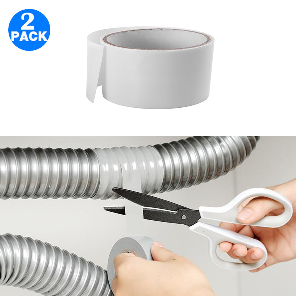 2pcs 5X150CM Waterproof Adhesive Repair HomeTape-White