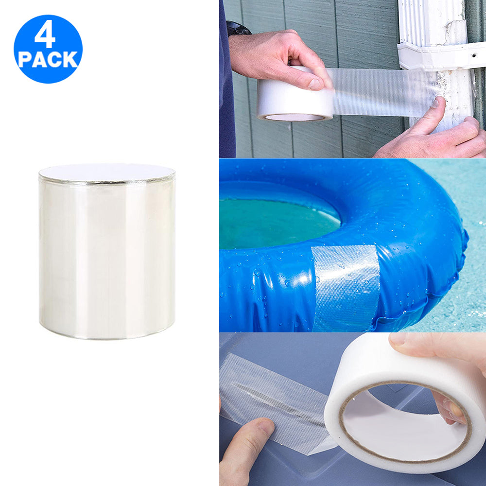 4pcs 10X150CM Waterproof Adhesive Repair HomeTape-Transparent
