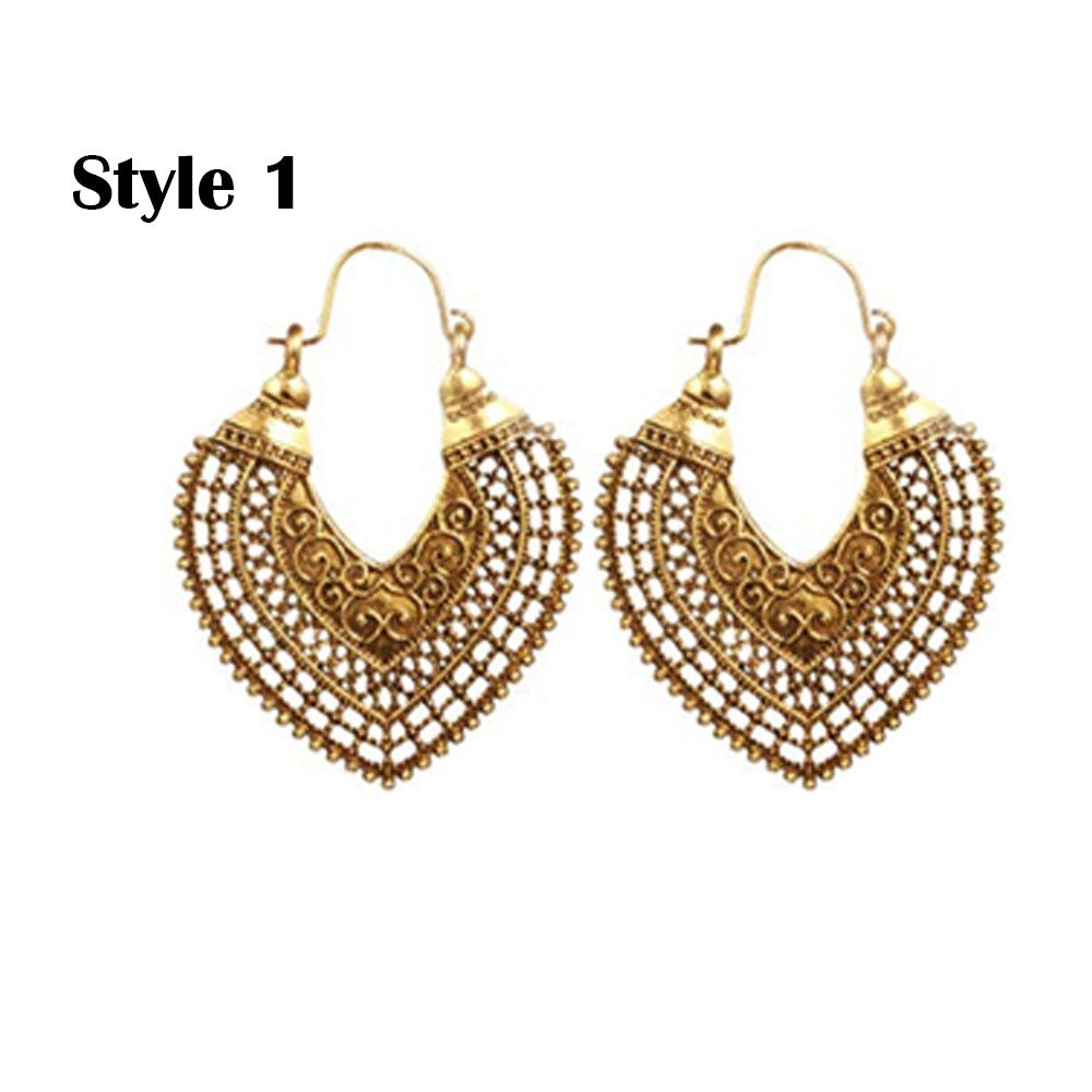 3 Pairs Bohemian National Style Earrings Style 1 2 6