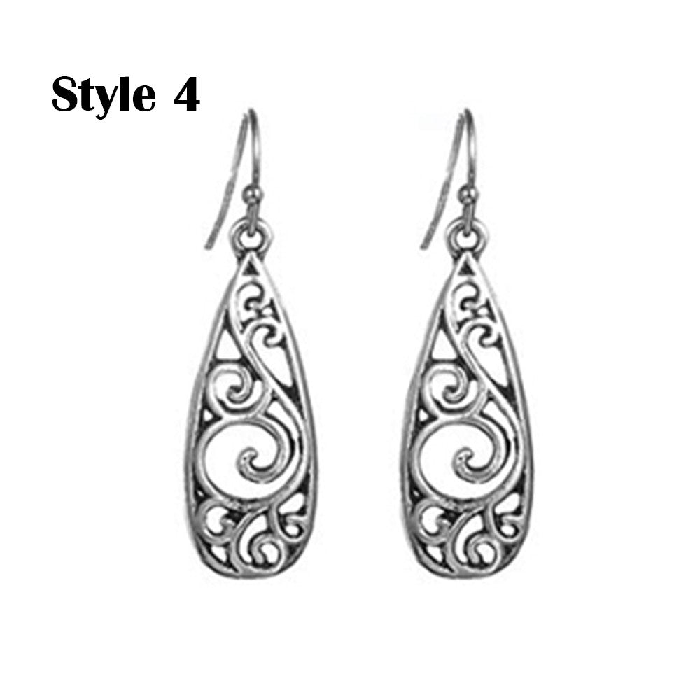 3 Pairs Bohemian National Style Earrings Style 2 3 4