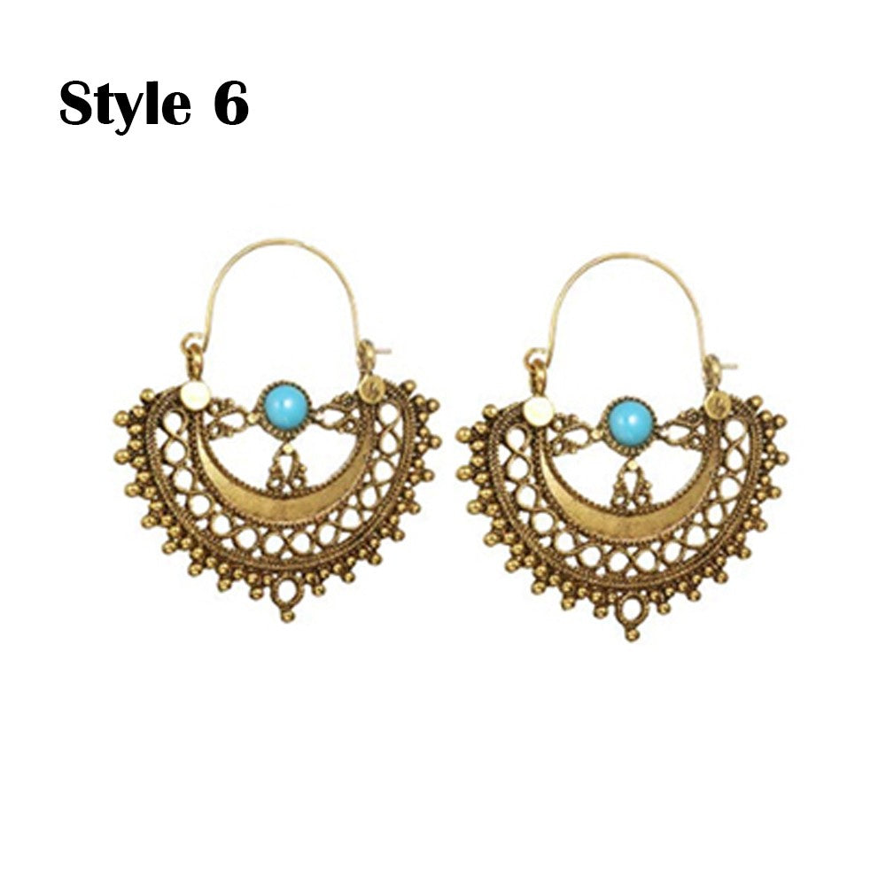 3 Pairs Bohemian National Style Earrings Style 2 3 6