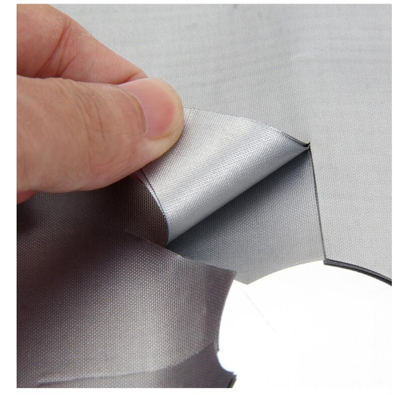 8PCS Non-Stick Reusable Gas Hob Protectors Silver