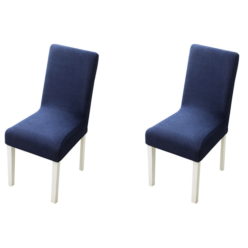 2X Home Decor Elastic Grid Chair Covers-Navy
