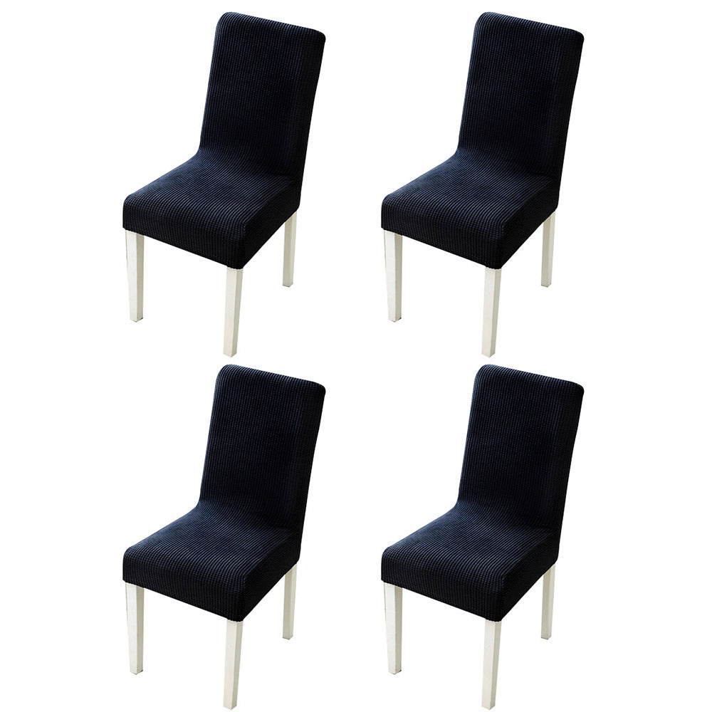 4X Home Decor Elastic Grid Chair Covers-Black