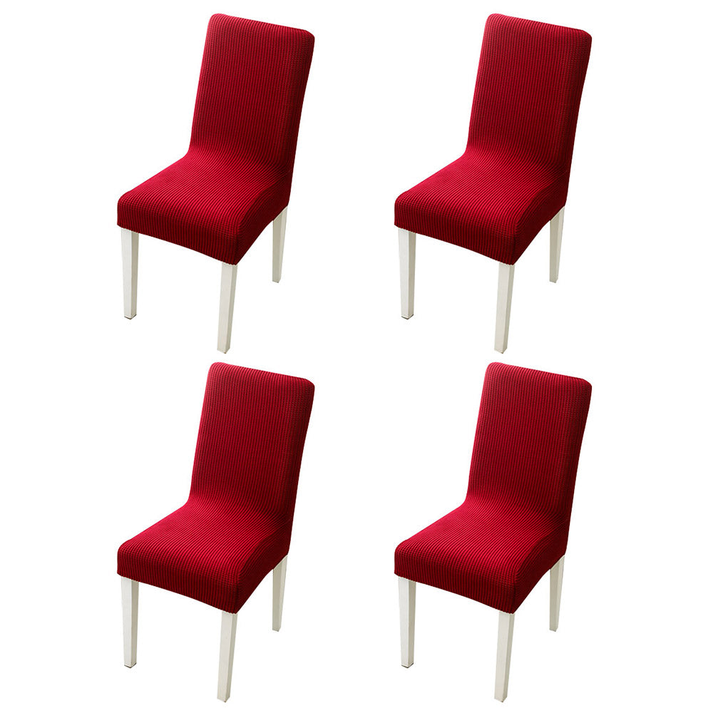 4X Home Decor Elastic Grid Chair Covers-Red