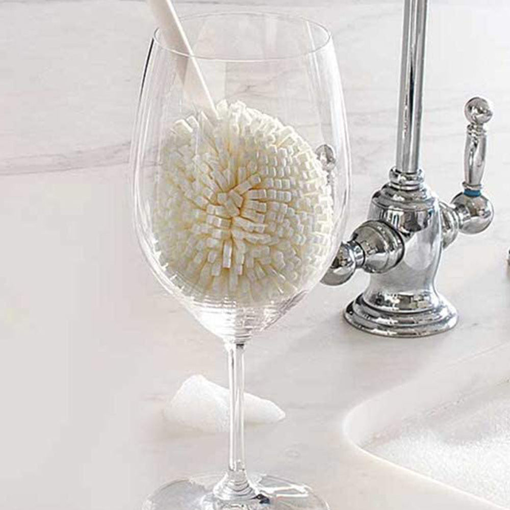 6Pcs Flexible Wine Decanter Bottle Cleaning Brush Goblets Glasses Cups Scourer