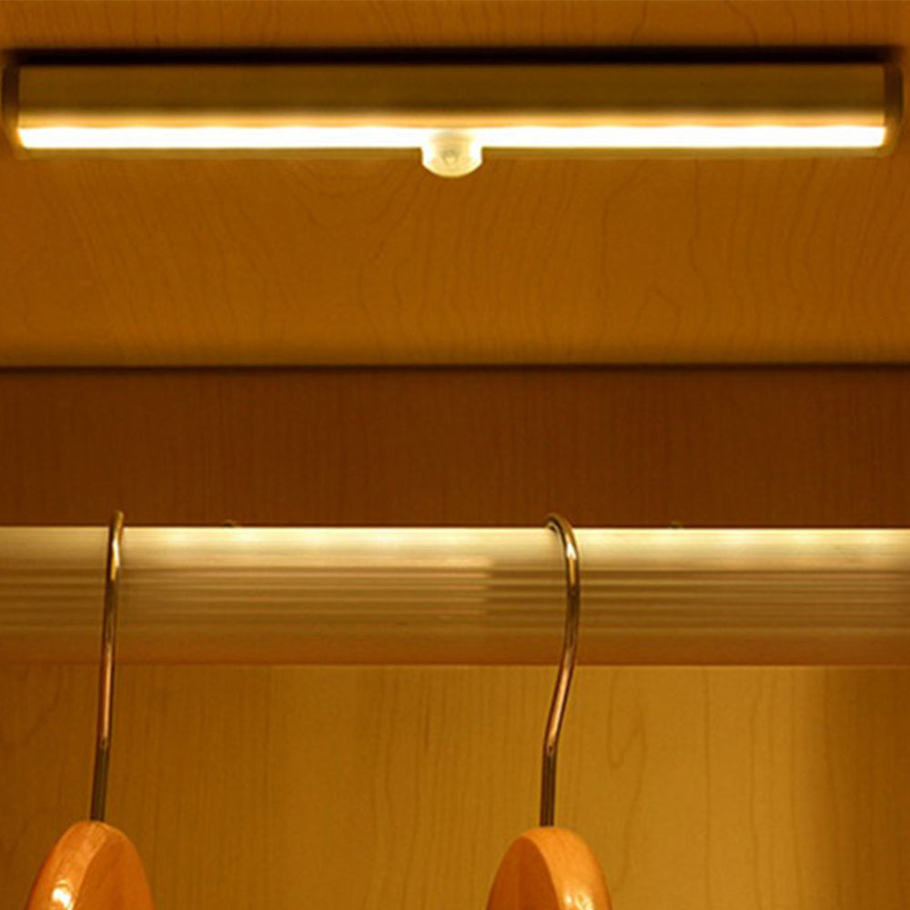 6 X Wireless 10 LED Closet Lights Bar Battery Powered Night Light Kitchen Lamp White Warm White
