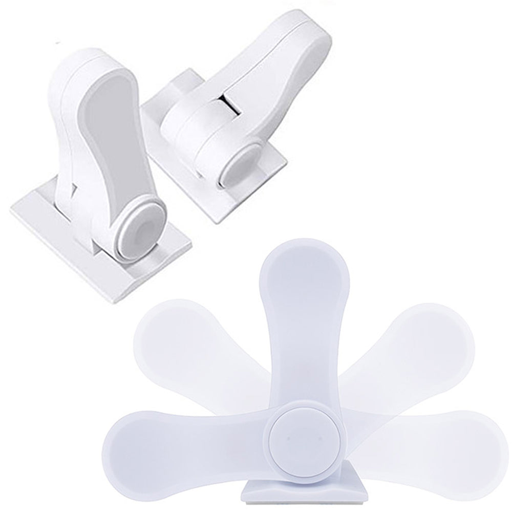 2 X Child Proof Door Lever Lock Self Adhesive Safety Door Handle Lock