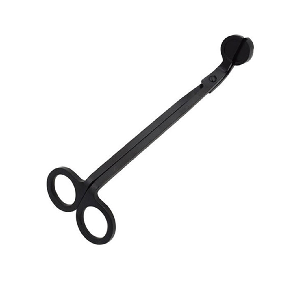 2 X Stainless Steel Candle Wick Trimmer Scissors Black