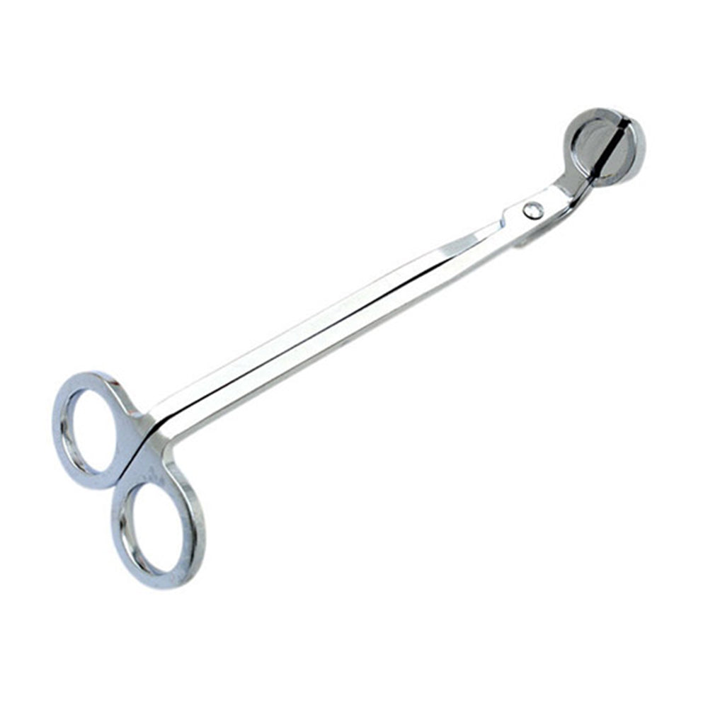 2 X Stainless Steel Candle Wick Trimmer Scissors Silver