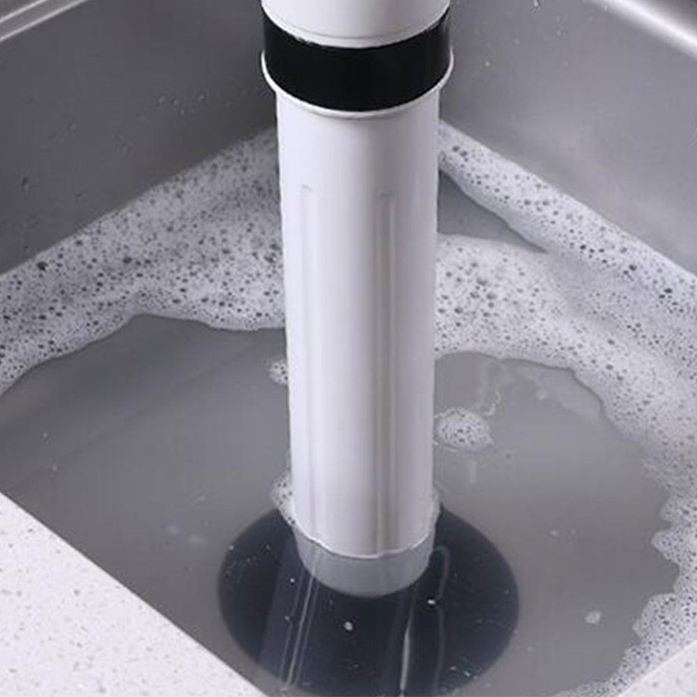 Air Pressure Toilet Plunger Kit Set Sink Pipe Pump Cleaner with Replacement Head