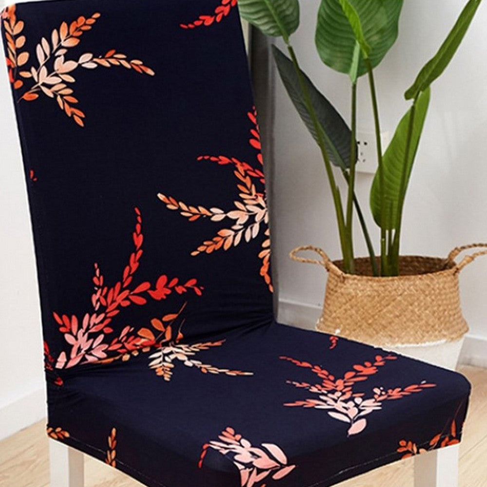 2 X Floral Printed Stretch Chair Covers Dust Protection Covers Home Decor Style 2