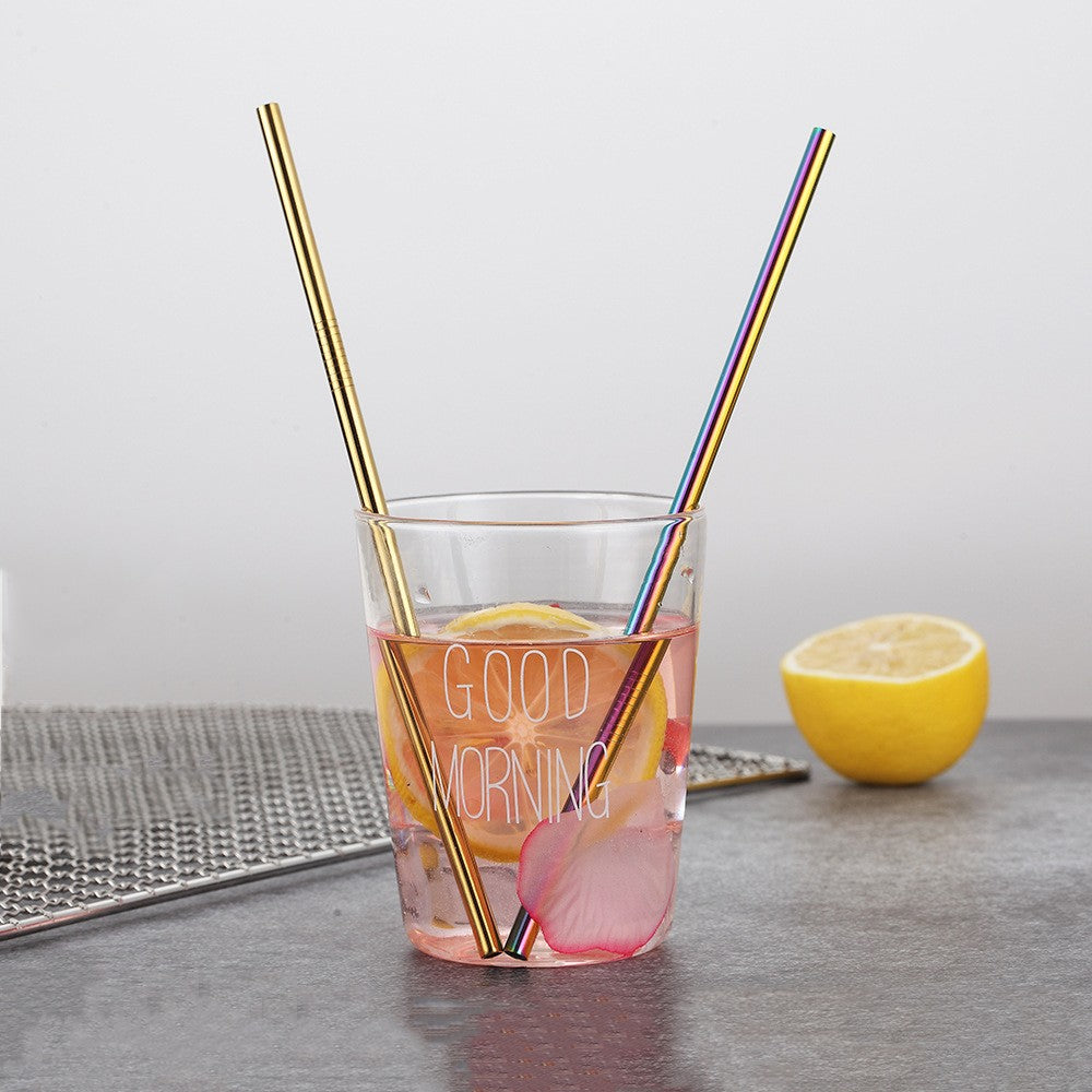 Stainless Steel Straws Set Multi-color
