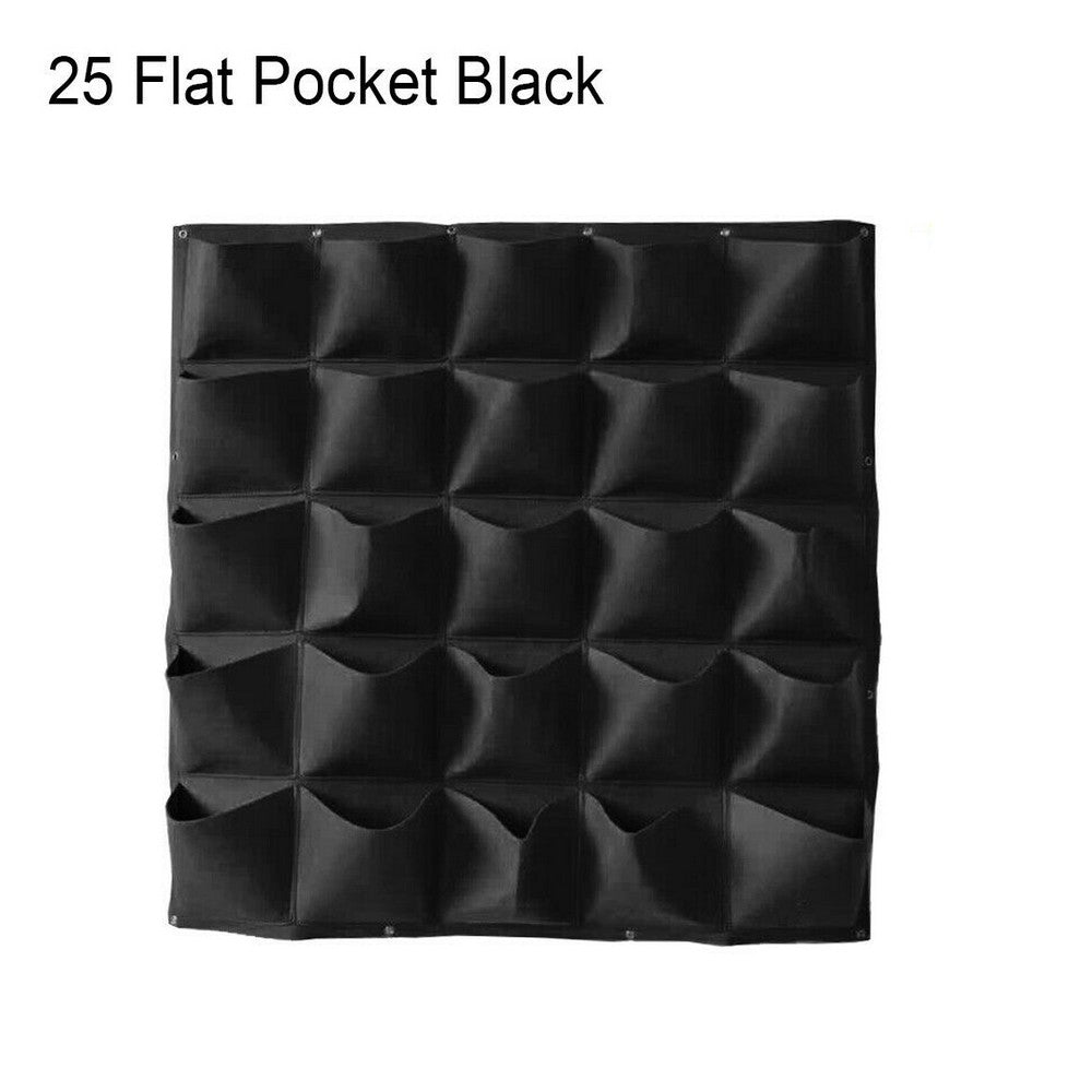 2 X Hanging Plant Grow Bag 25 Pockets Wall Hanging Planting Bag
